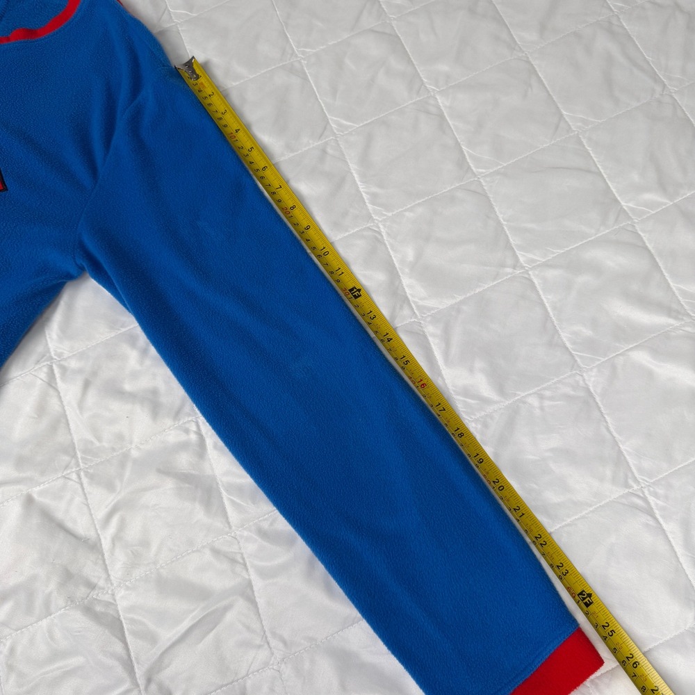 DC Comics Superman Adult M Fleece One Piece Pajamas Cape Costume with Pockets - Picture 12 of 13